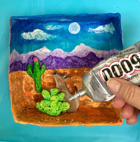 Art teacher Tracy Evans created a unique Biome Box as her submission for the ACTÍVA Products Art Teacher Mystery Box contest.  Get her full lesson plan here.
